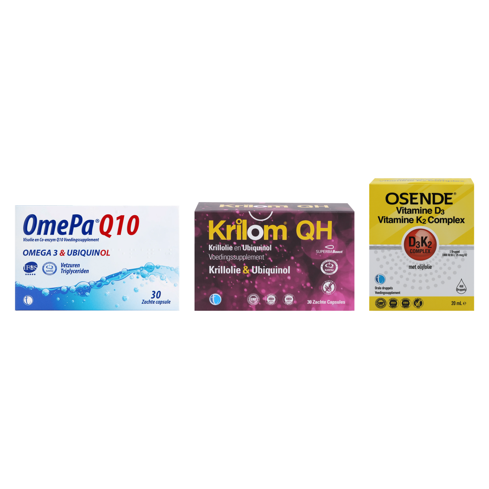 Cardio Care Bundle | Omega-3, Ubiquinol & Vitamine D3 + K2