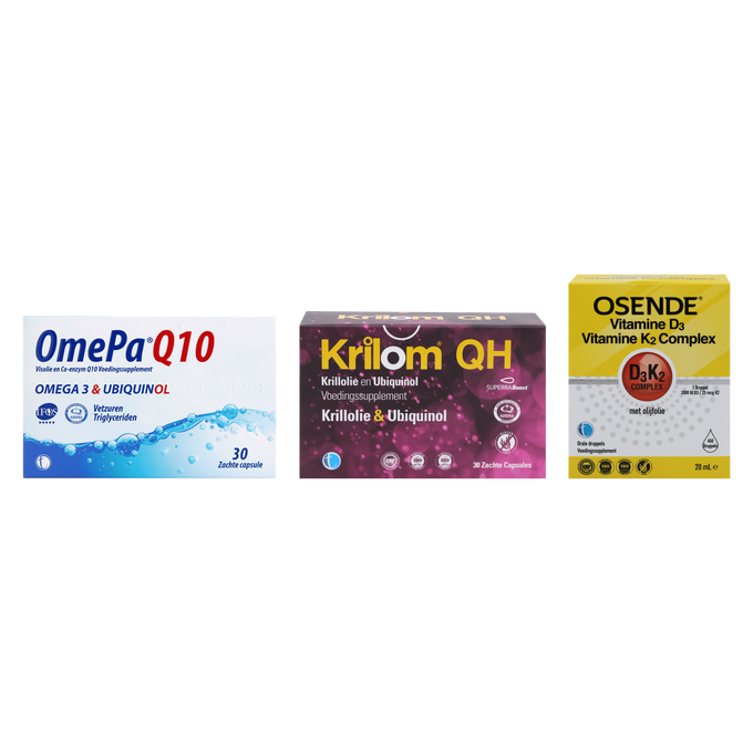 Cardio Care Bundle | Omega-3, Ubiquinol & Vitamine D3 + K2