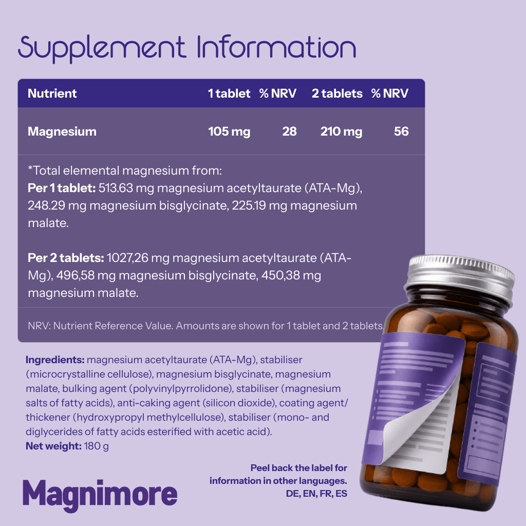 Magnimore Plus 120 | Magnesium Supplement - TAB Vitamins