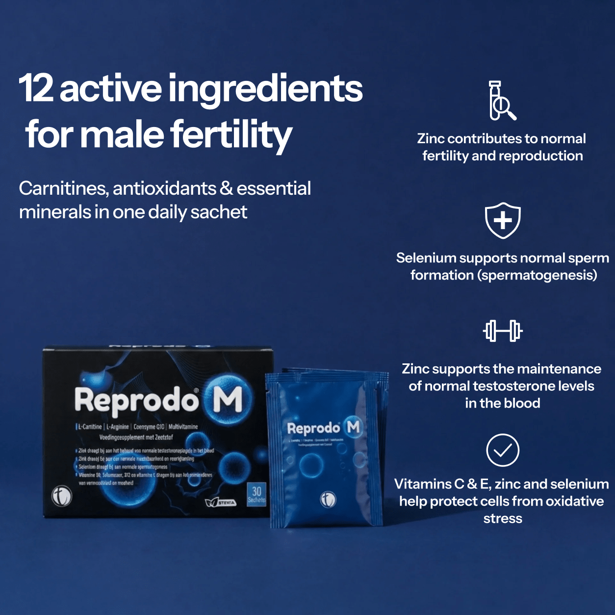 Reprodo M - Multivitamin and Antioxidant Supplement - TAB Vitamins