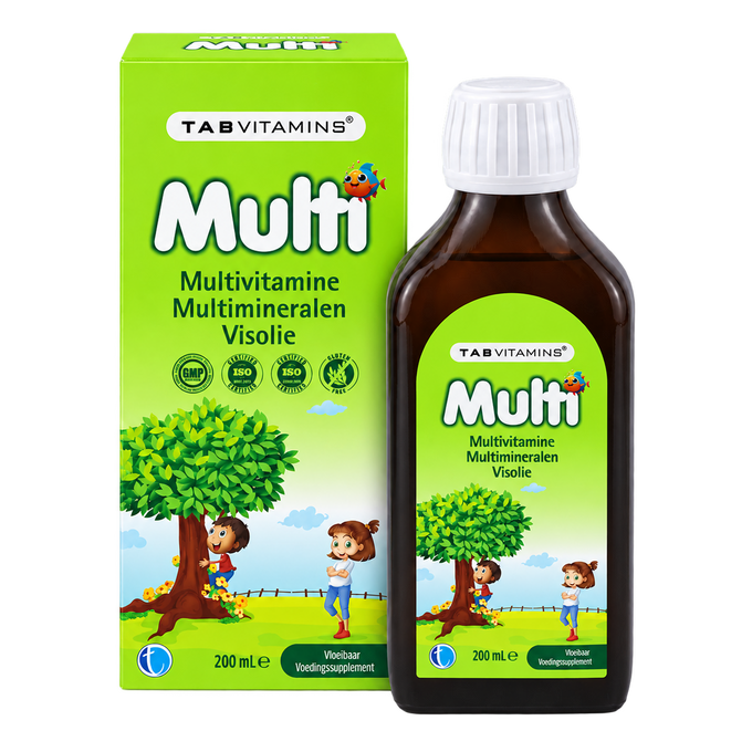 TAB Vitamins Multi | Multivitamine, multimineraal & visolie supplement