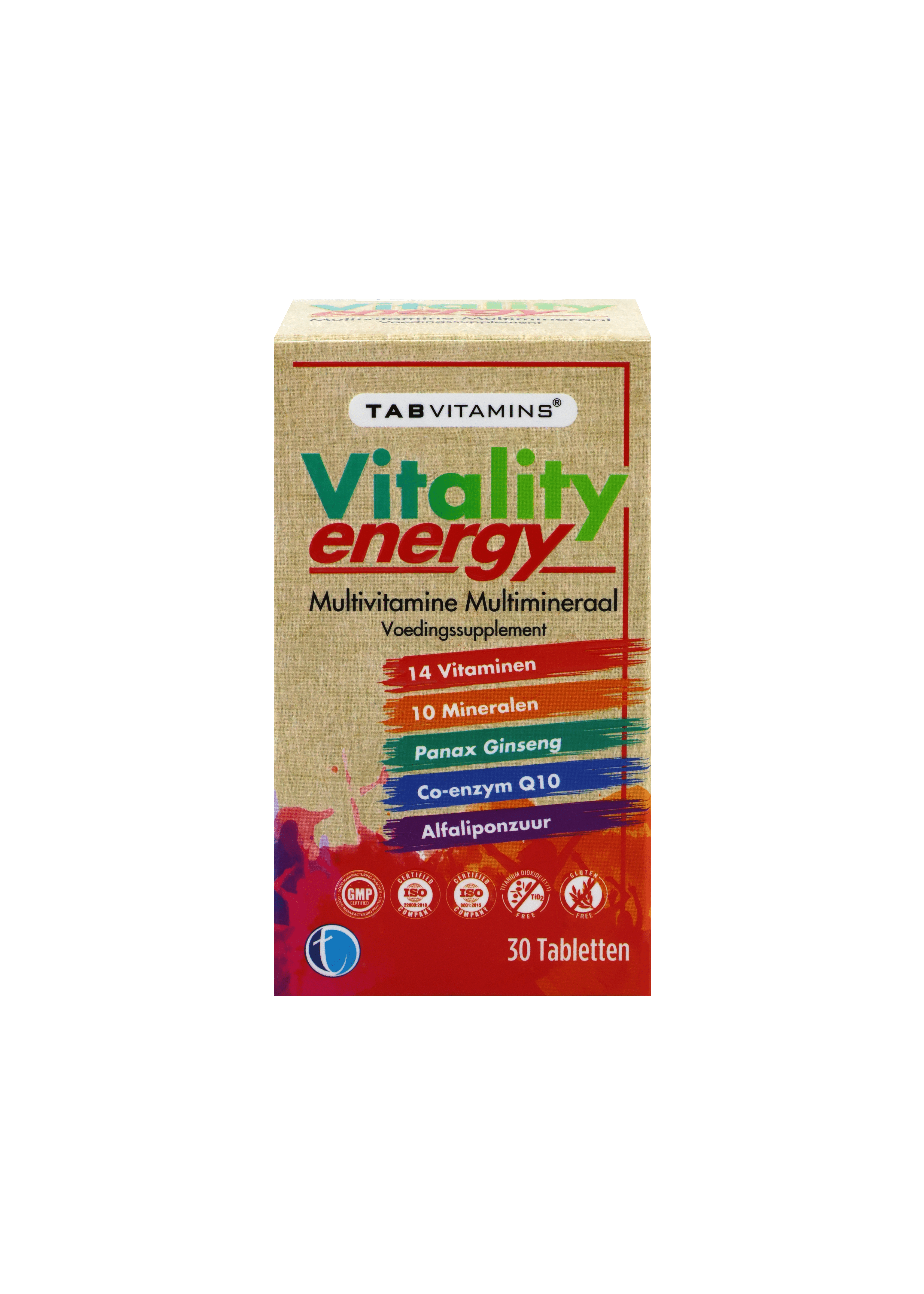 TAB Vitamins Vitality Energy | Multivitamin & Multimineral Supplement - TAB Vitamins